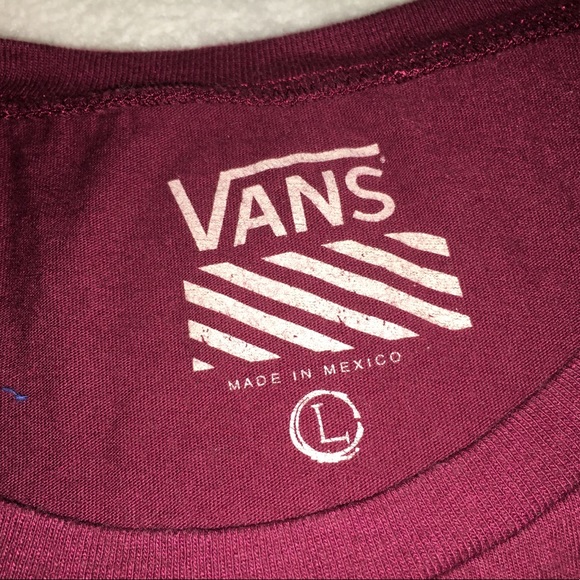 VANS MAROON TEE - Picture 2 of 2
